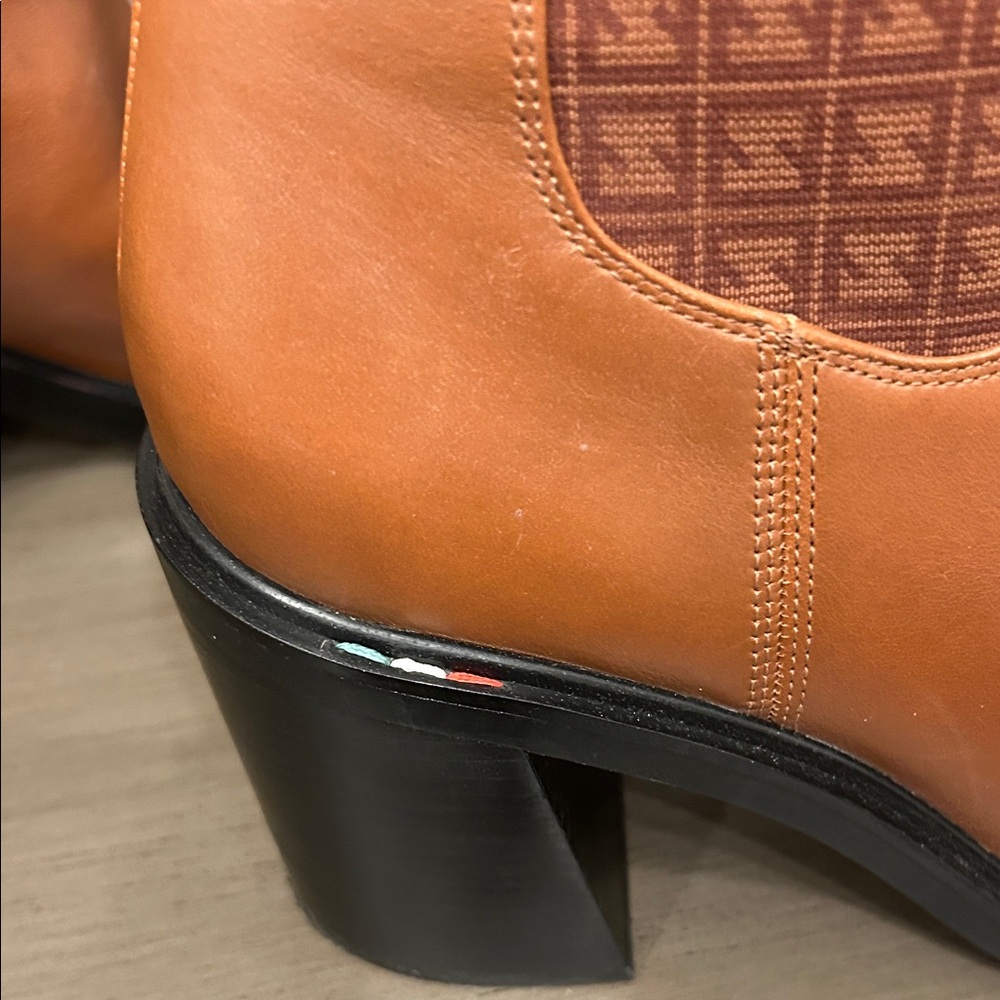 SARTO By Franco Sarto Brown Heeled Boots - Picture 3 of 9